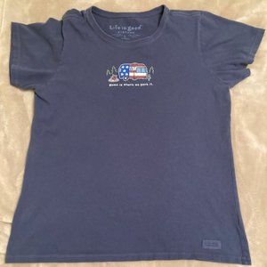 VIntage Navy Life is Good American Camper Tee
